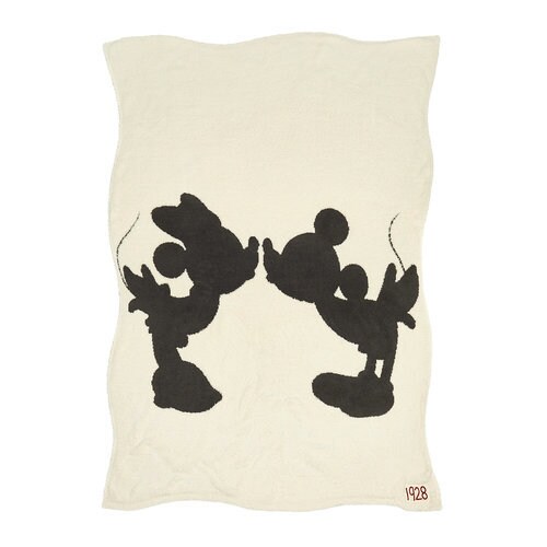 Mickey and Minnie Mouse Throw by Barefoot Dreams Cream shopDisney
