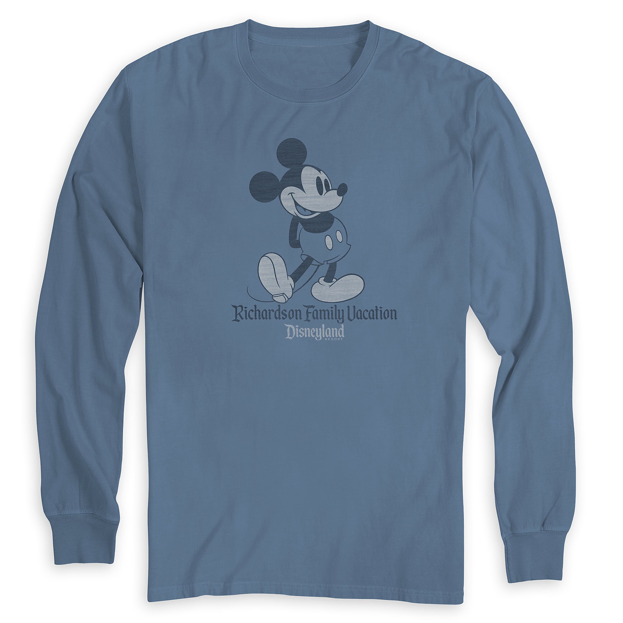 Adults' Mickey Mouse Family Vacation Long Sleeve T-Shirt - Disneyland - Customized