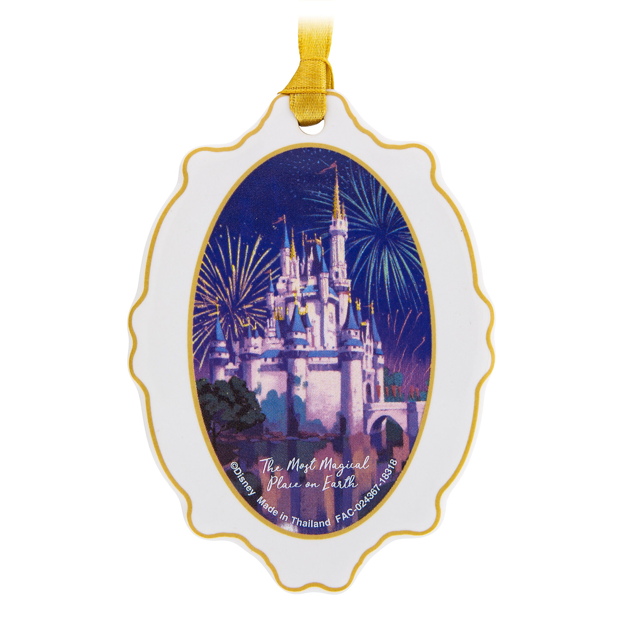 Cinderella Castle Medallion Ornament - Walt Disney World