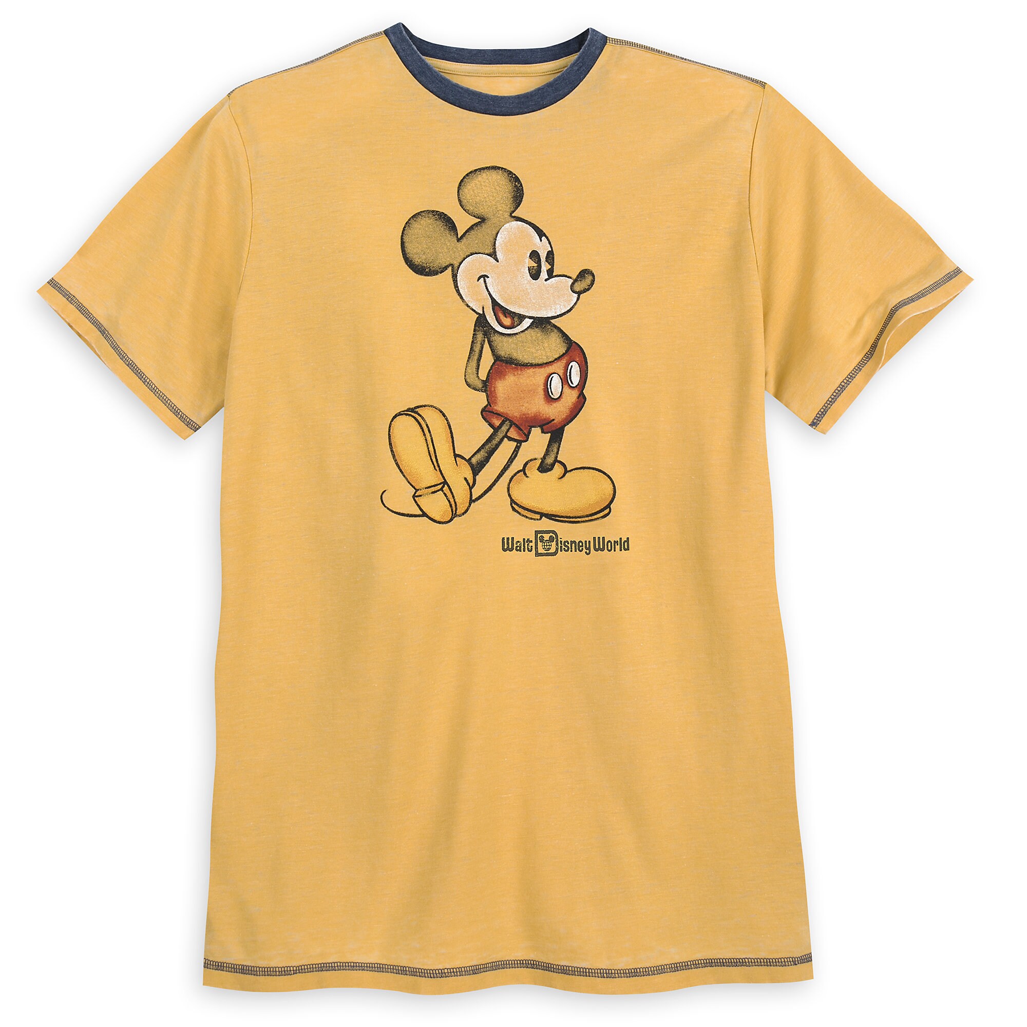 Mickey Mouse Classic Ringer T-Shirt for Men - Walt Disney World - Yellow