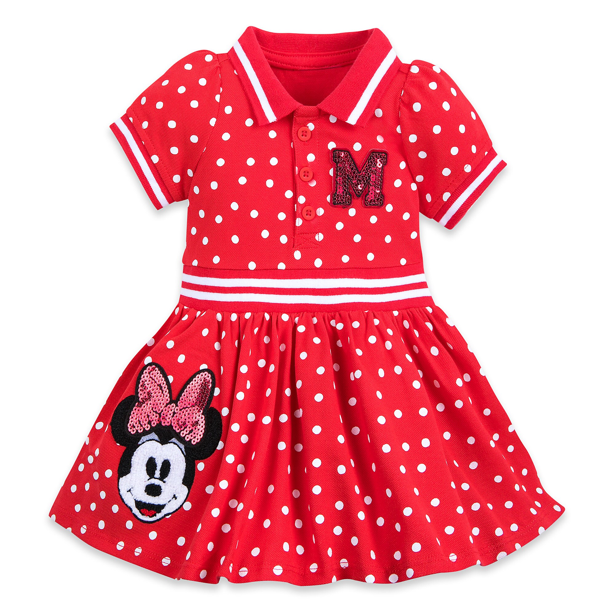 Minnie Mouse Red Polka Dot Dress for Baby