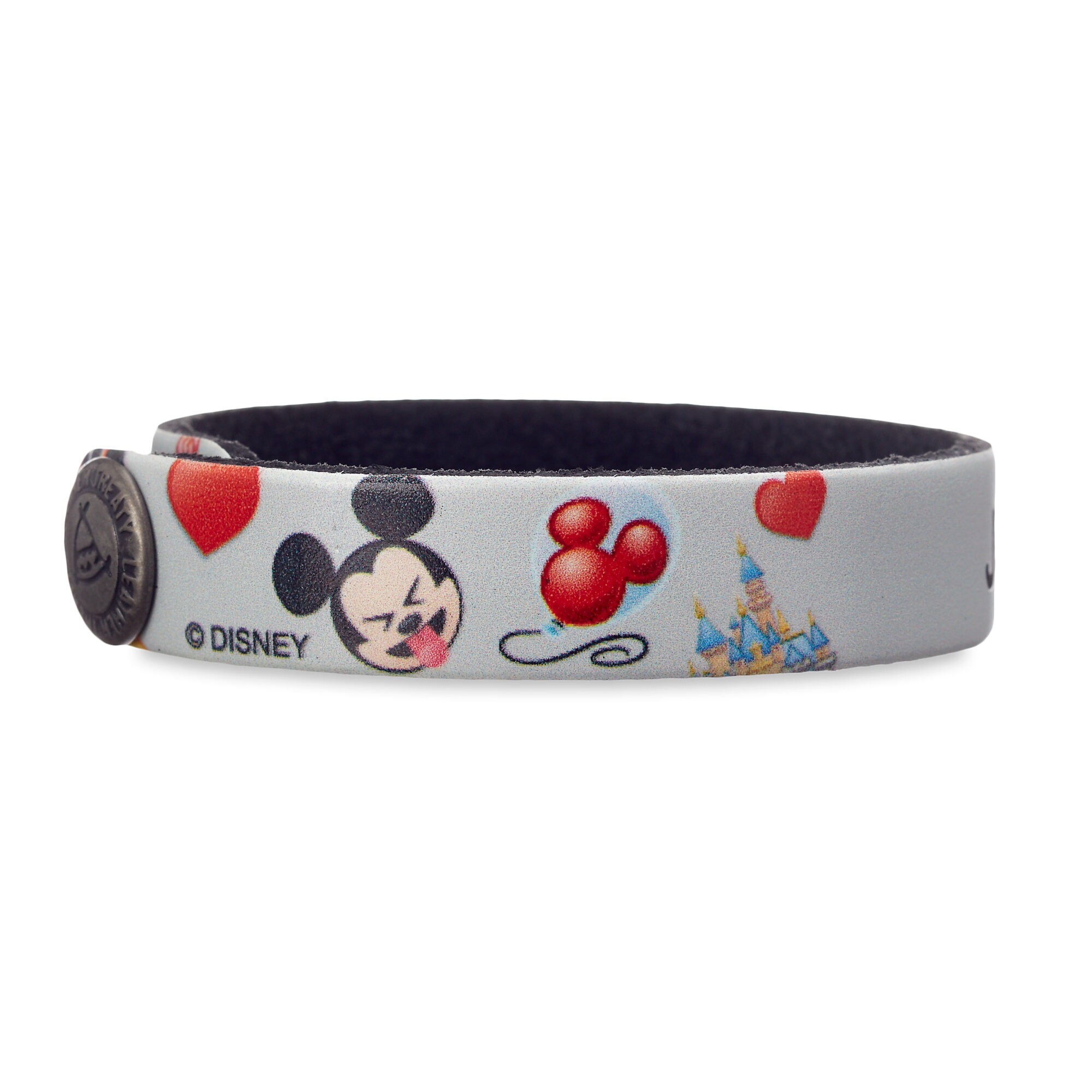 Disney Parks Emoji Leather Bracelet - Personalizable