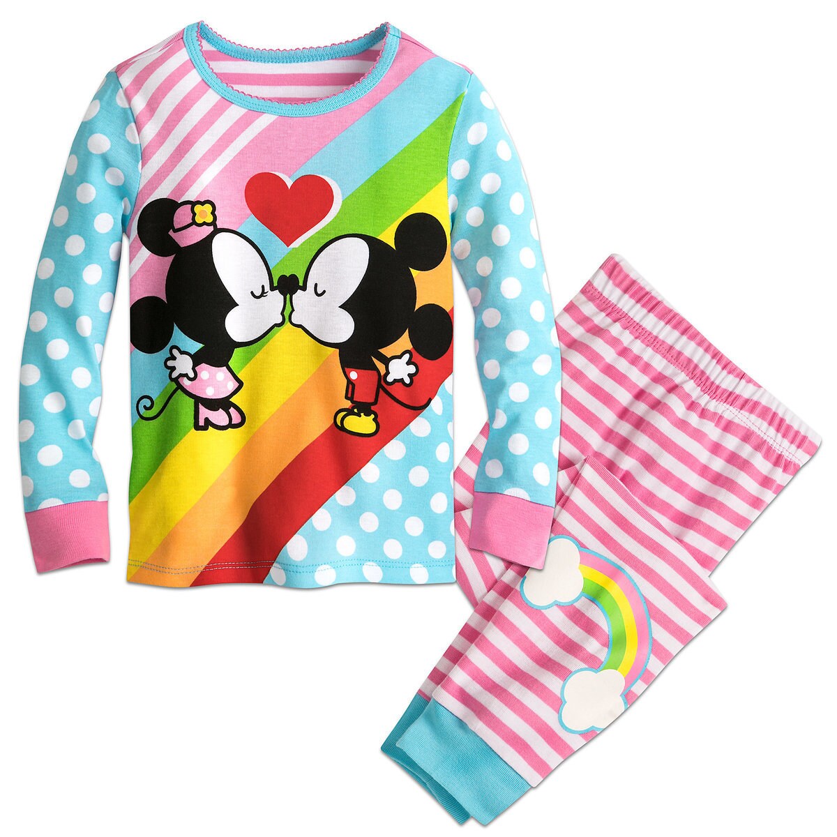 Mickey and Minnie Mouse Kiss PJ PALS for Girls