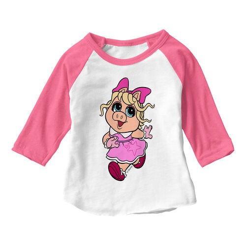 Miss Piggy: Muppet Babies Raglan T-Shirt for Baby ...