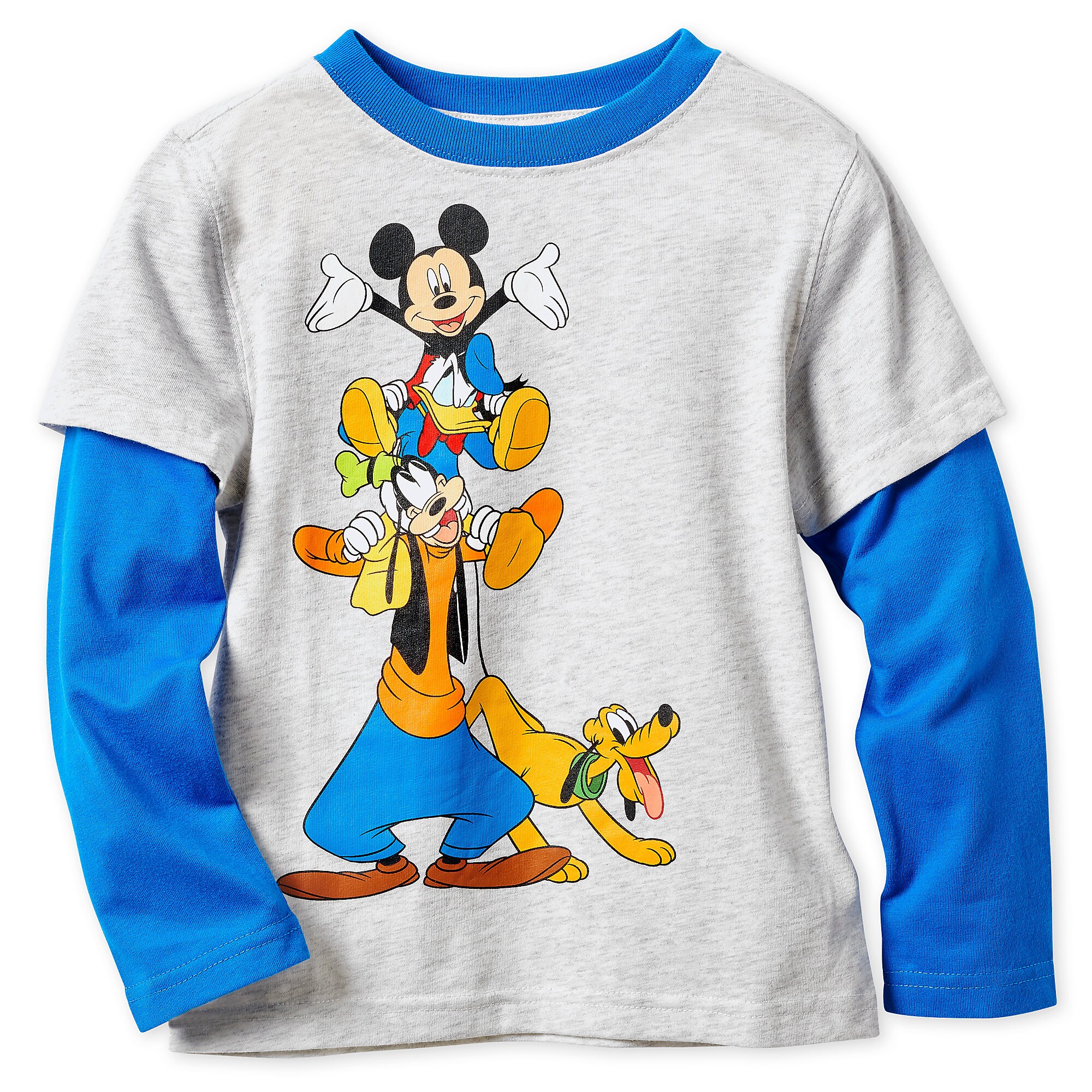 Mickey Mouse and Friends Long Sleeve Layered T-Shirt for Boys