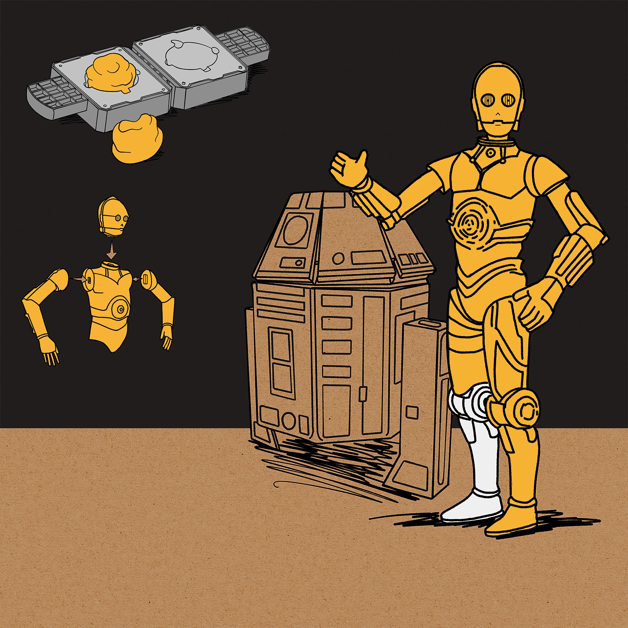 Star Wars Droid Creation Pack Craft Set