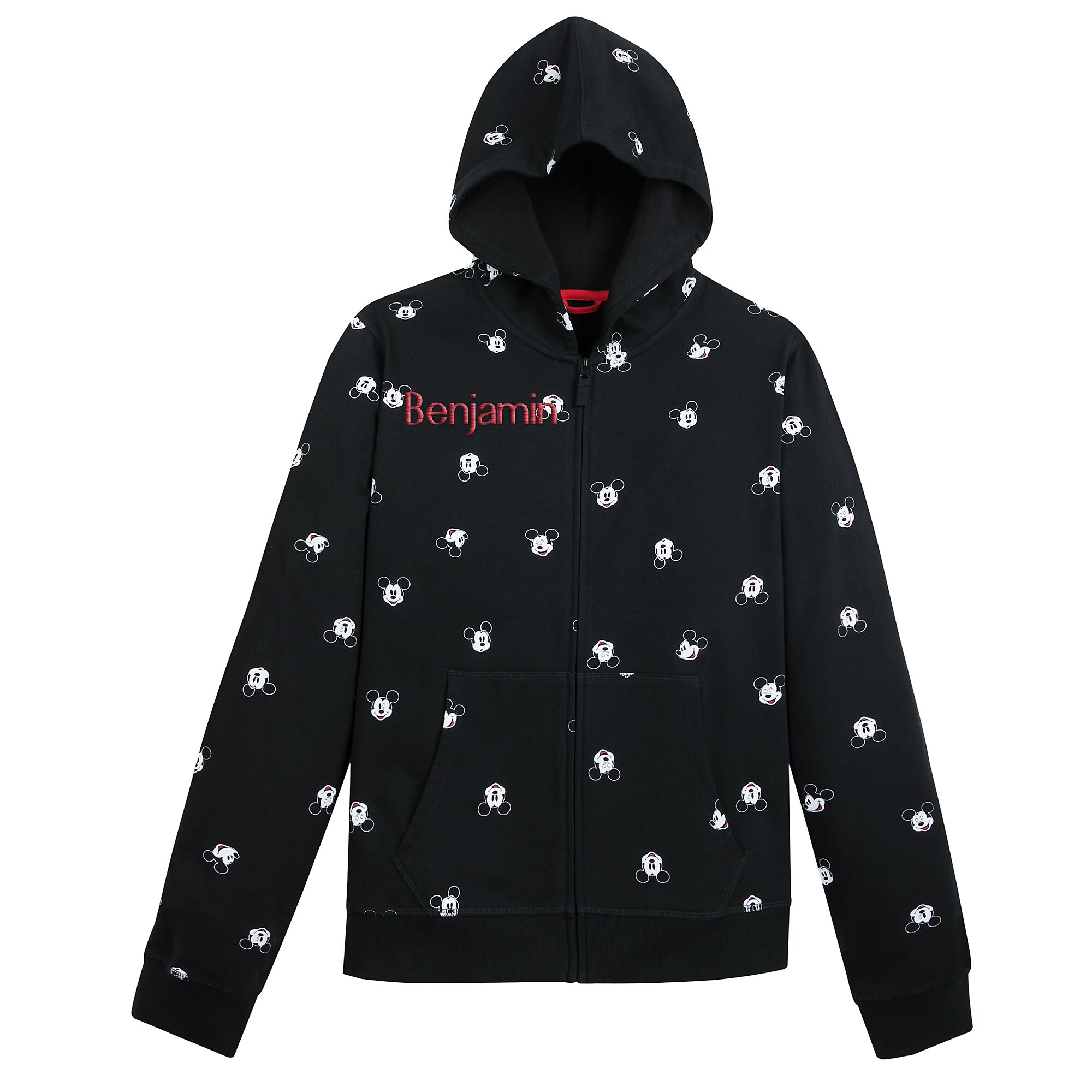 Mickey Mouse Zip-Up Hoodie for Adults - Personalized