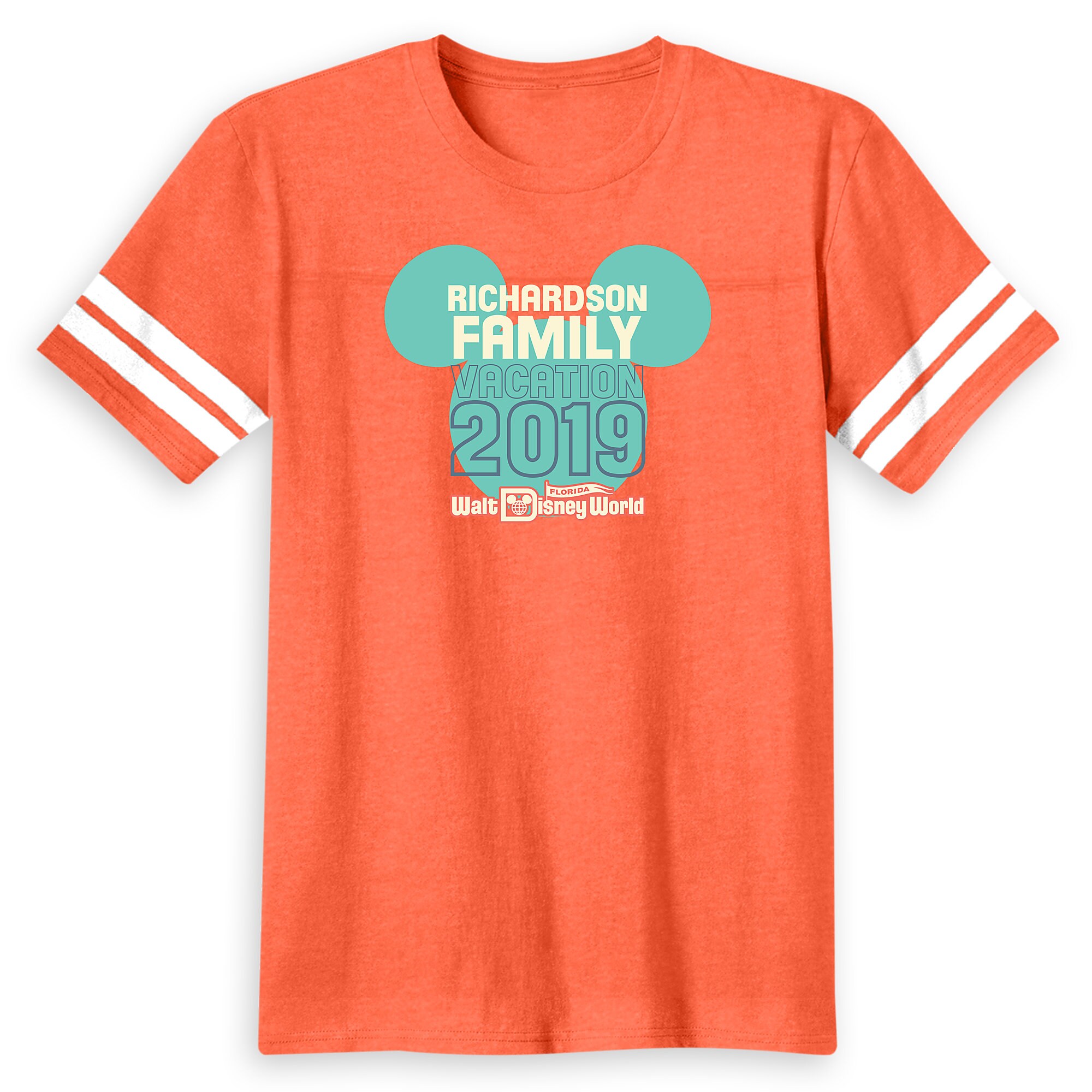 Men's Mickey Mouse Icon Football T-Shirt - Walt Disney World - 2019 - Customized