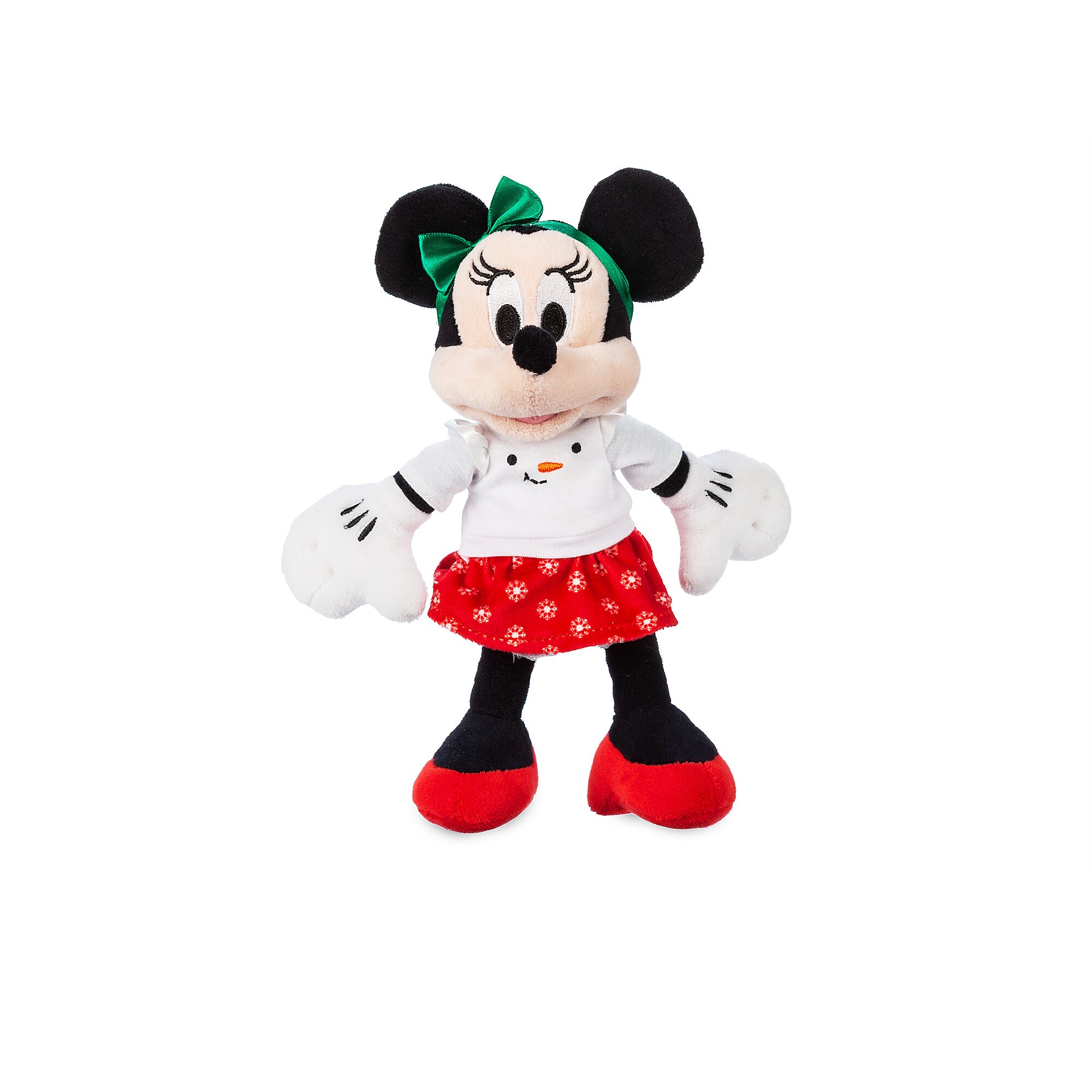 Minnie Mouse Holiday Plush - Mini Bean Bag - 9''