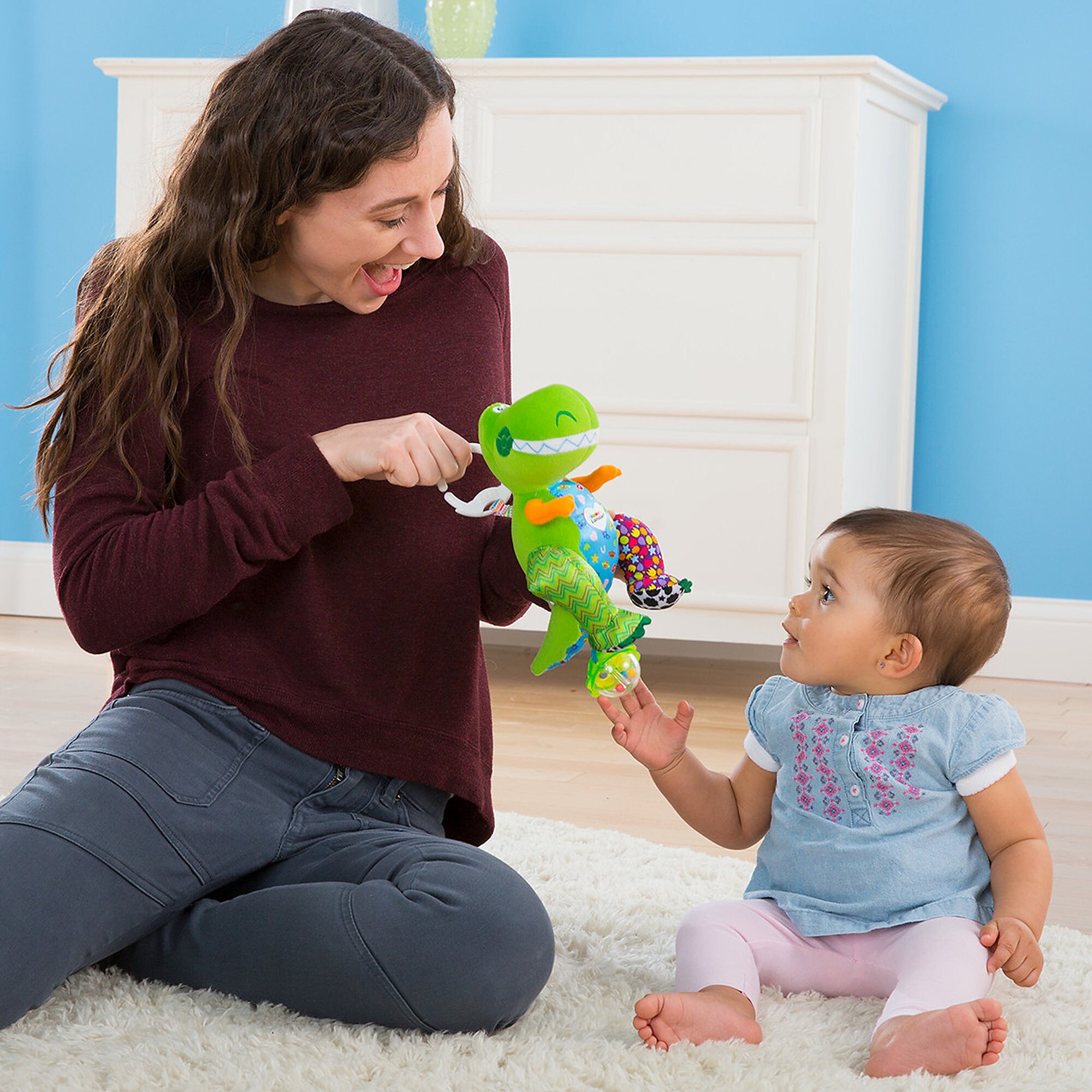 Rex Clip & Go Plush for Baby by Lamaze