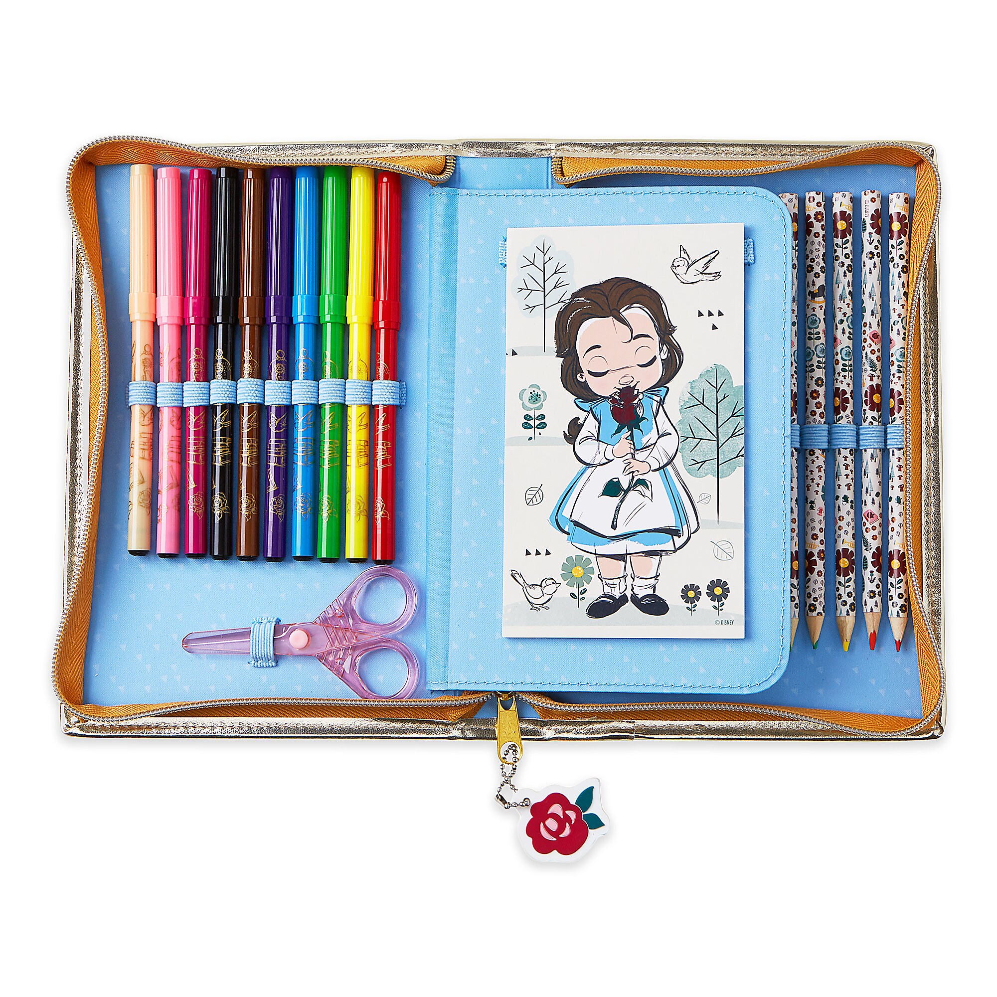 Disney Animators' Collection Belle Zip-Up Stationery Kit