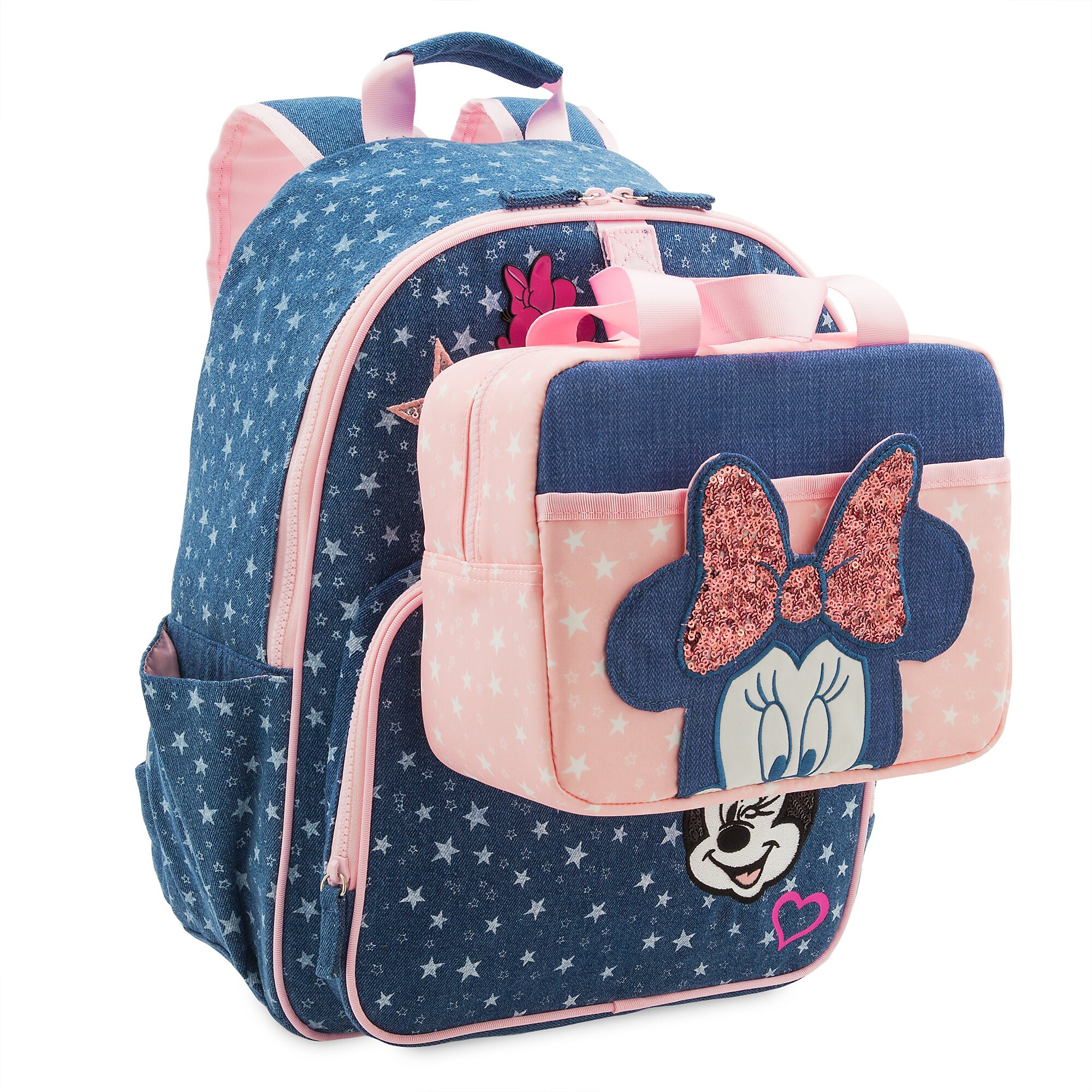 Minnie Mouse Denim Backpack for Kids - Personalized