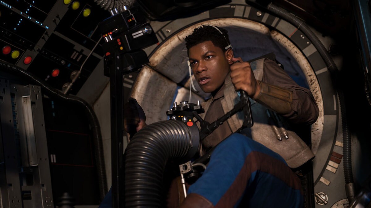 The character Finn from Star Wars