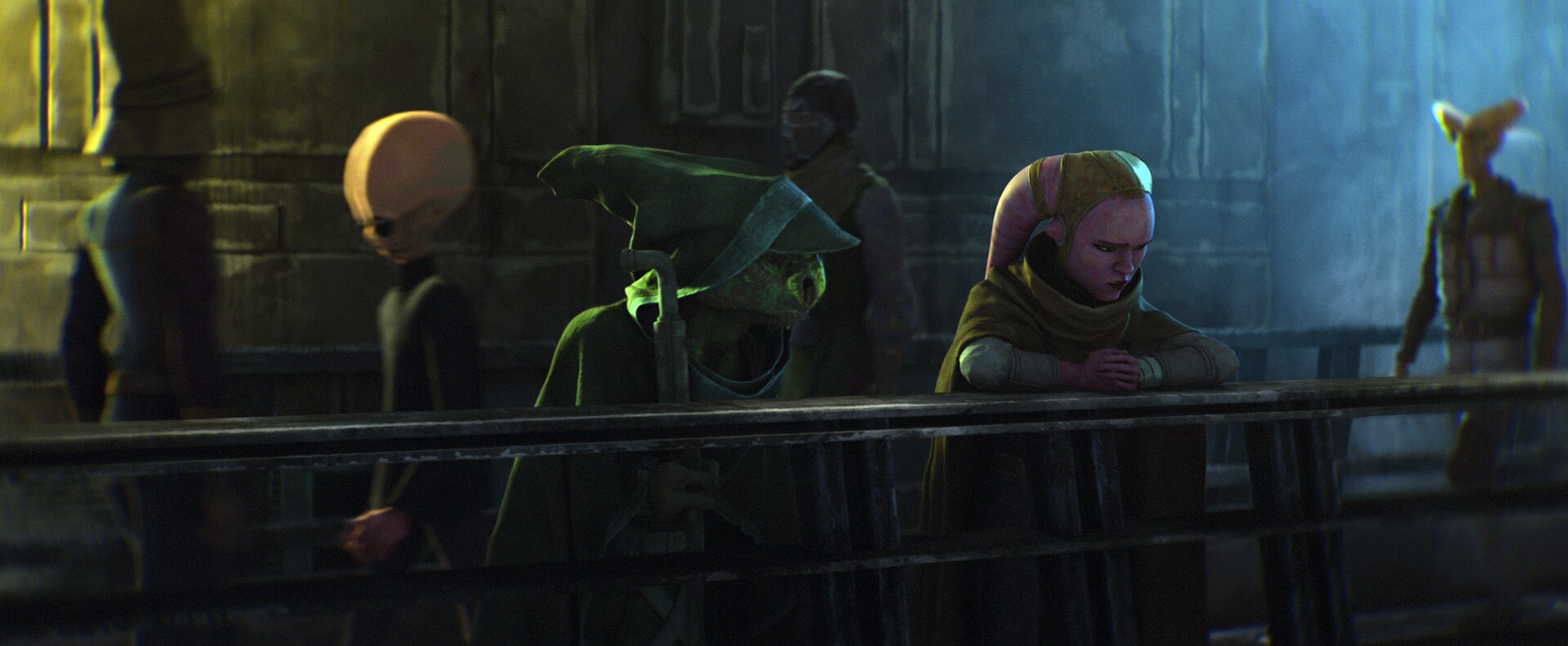 A scene still from Star Wars: Maul - Shadow Lord.