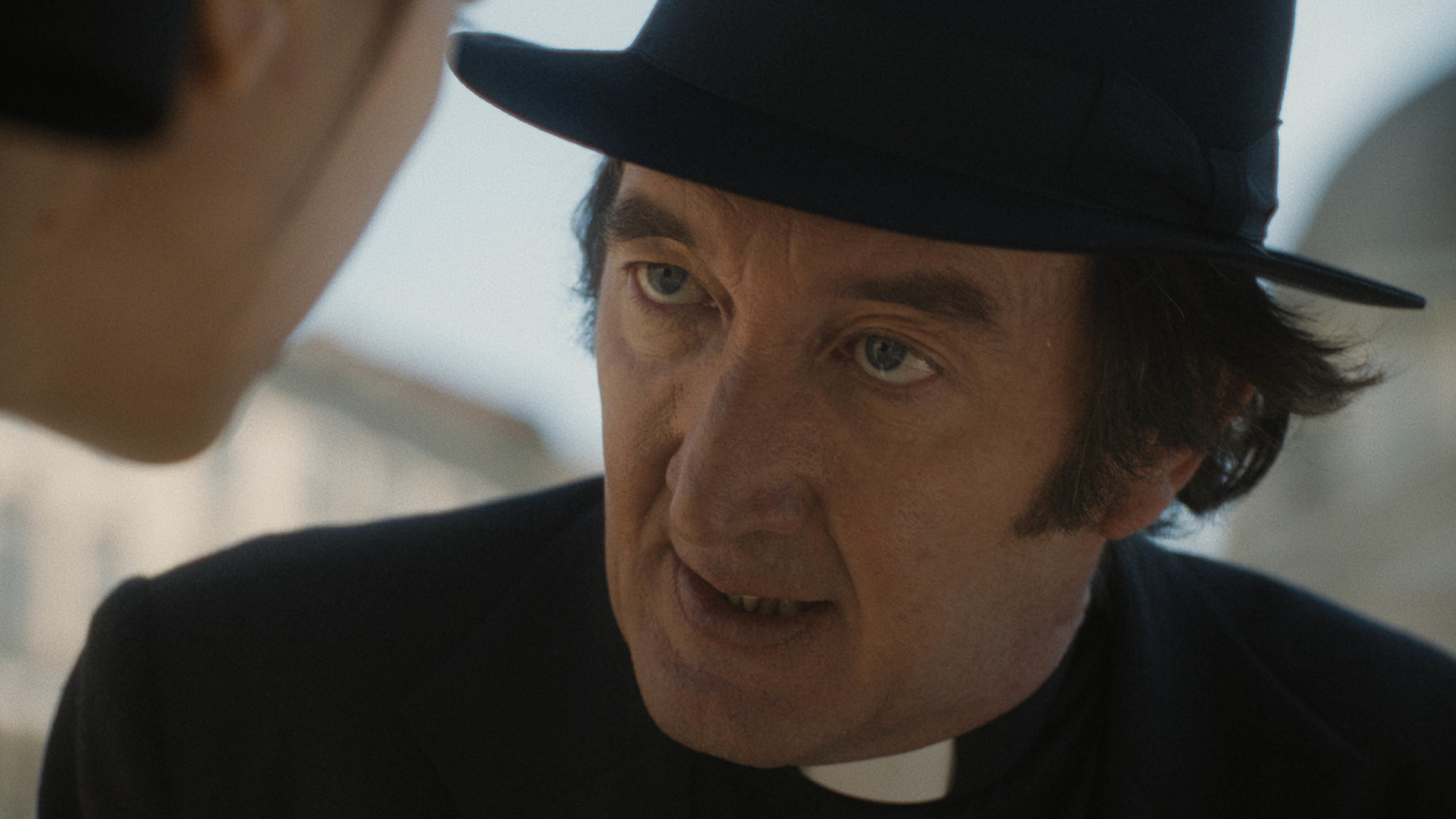 Ralph Ineson as Father Brennan in 20th Century Studios' THE FIRST OMEN. Photo courtesy of 20th Century Studios. © 2024 20th Century Studios. All Rights Reserved. 