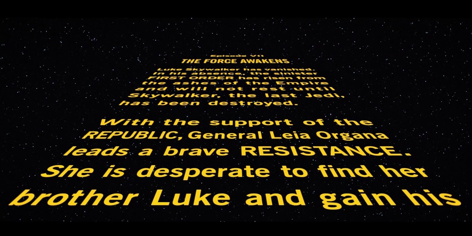 Star Wars: Episode VII The Force Awakens Opening Crawl | StarWars.com