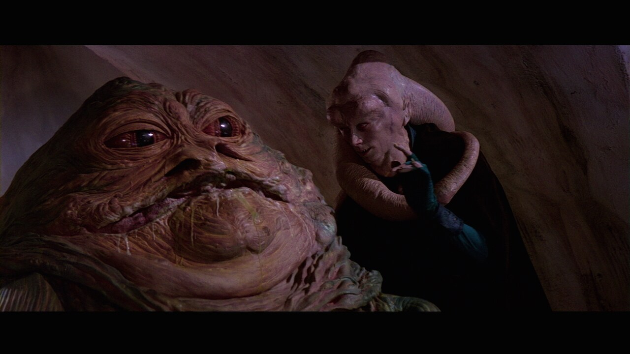 When Skywalker insisted he be allowed to speak, Fortuna repeated this to Jabba, earning himself a...