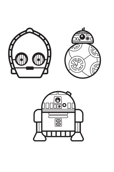 Coloriage Star Wars R2d2 coloriage star wars r2d2