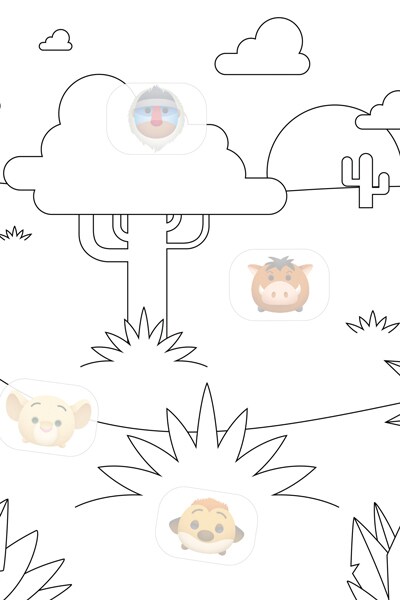 Coloriage Tsum Tsum Montagne coloriage tsum tsum montagne