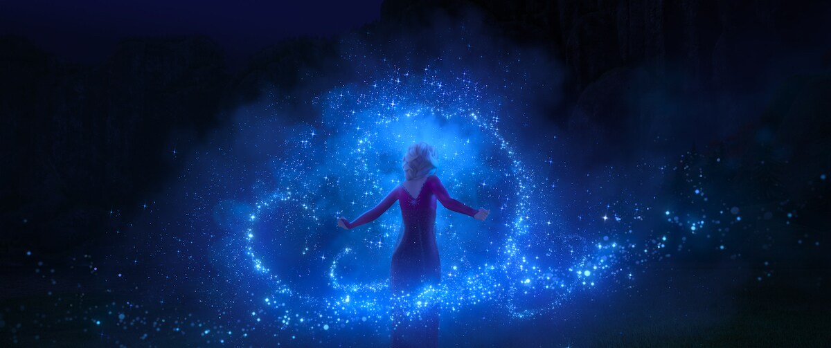 Elsa using magic