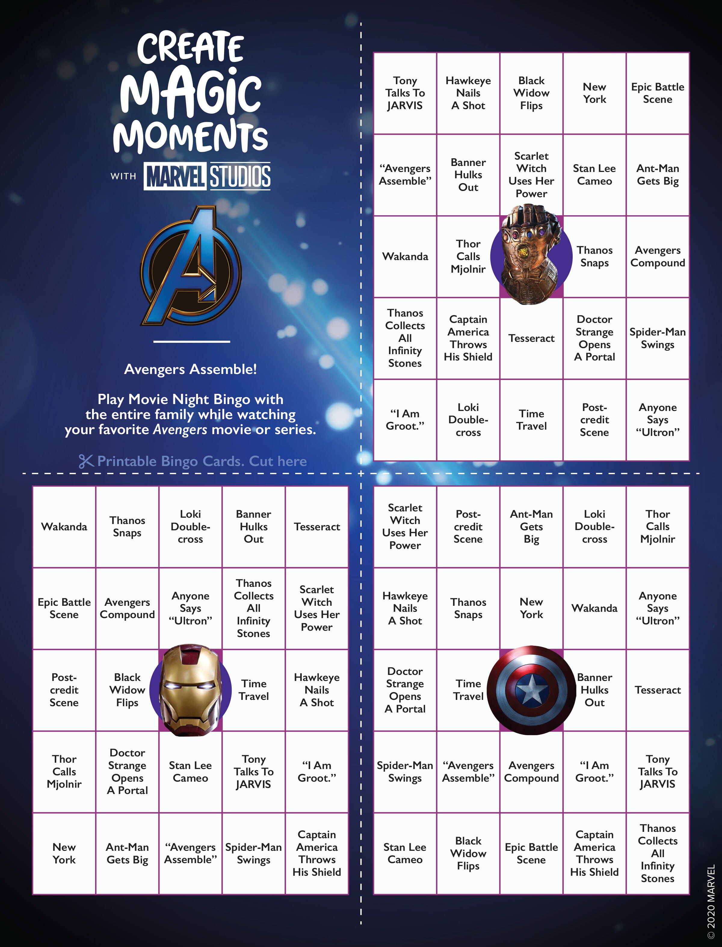 The Avengers Bingo