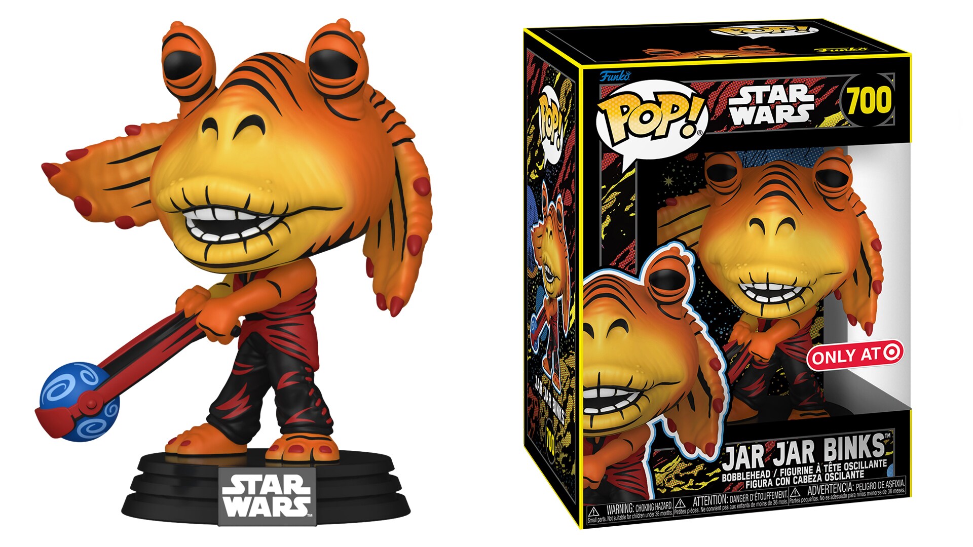 Funko Pop! Jar Jar Binks with Booma Balls (Original and Retro)