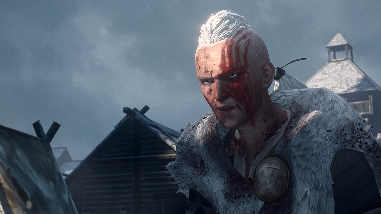 Illustrated still image of an individual with red streaks painted on the left side of their face from 20th Century Studios' PREDATOR: KILLER OF KILLERS, exclusively on Hulu. Photo courtesy of 20th Century Studios. © 2025 20th Century Studios. All Rights Reserved.
