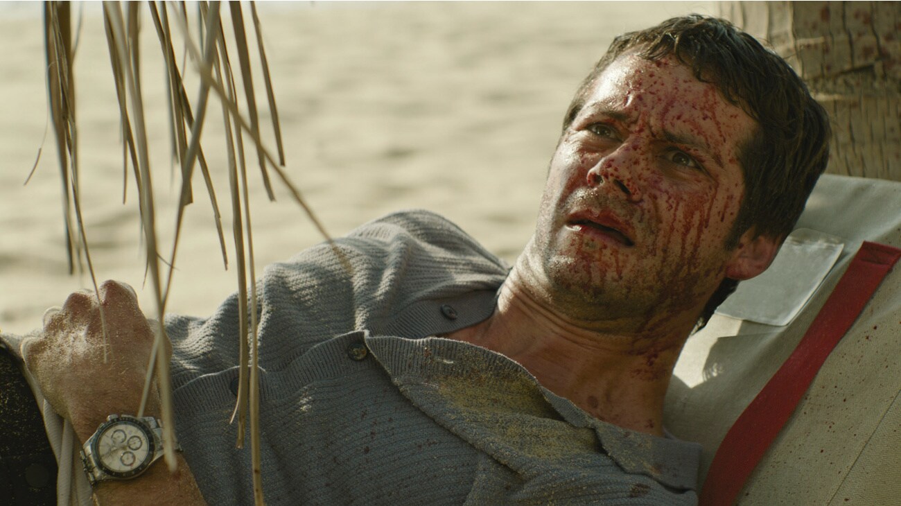 Dylan O'Brien as Bradley Preston in 20th Century Studios' SEND HELP. Photo courtesy of 20th Century Studios. © 2025 20th Century Studios. All Rights Reserved.