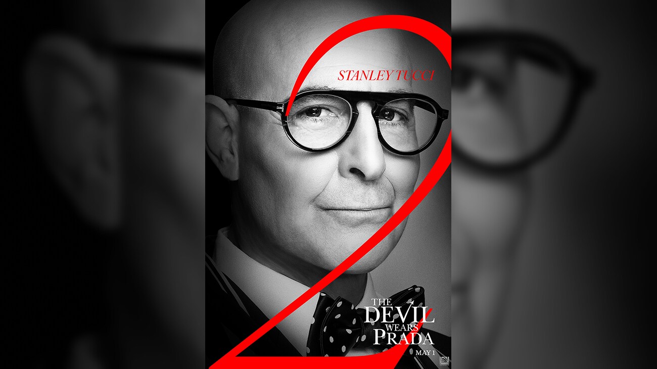 Stanley Tucci | The Devil Wears Prada 2 | May 1 | © 2026 20th Century Studios. All Rights Reserved. | movie poster