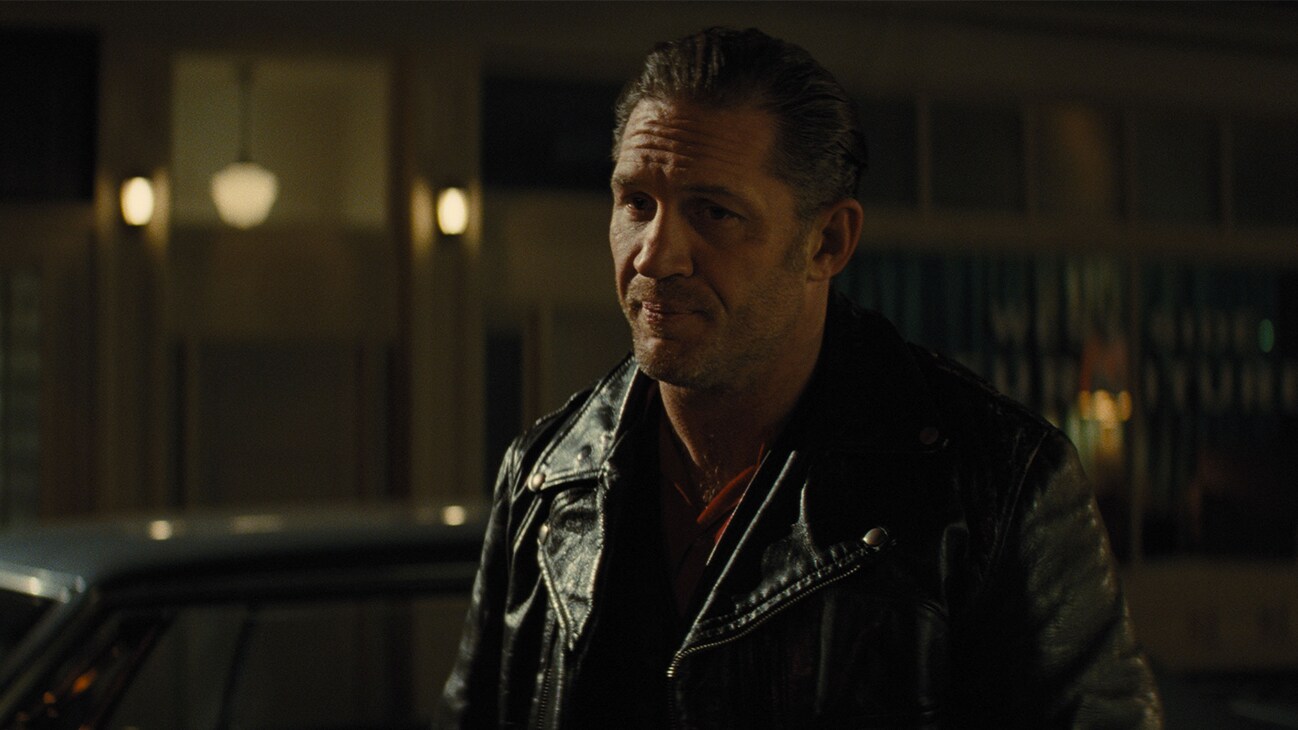 Tom Hardy as Danny in 20th Century Studios' THE BIKERIDERS. Photo courtesy of 20th Century Studios. © 2023 20th Century Studios. All Rights Reserved.