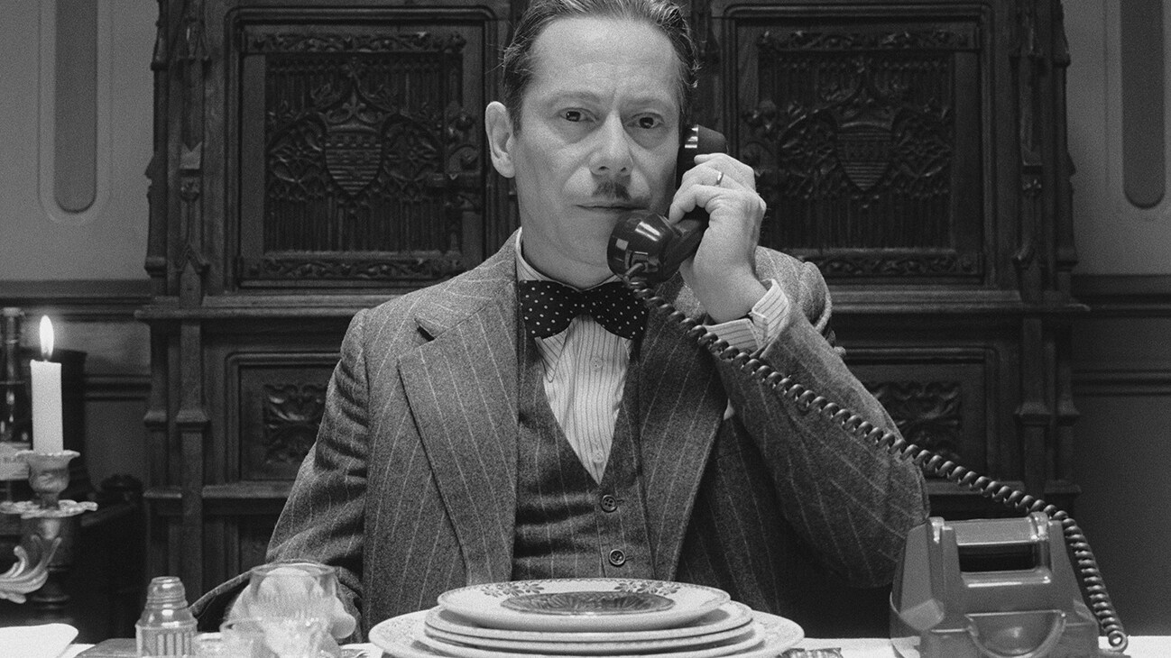 Actor Mathieu Amalric as The Commissaire in the movie "The French Dispatch".