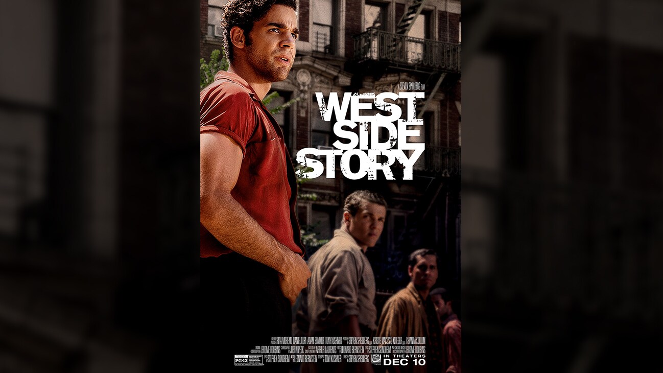 Movie poster image of Bernardo Vasquez (actor David Alvarez) from the 20th Century Studios movie West Side Story. Rated PG-13.