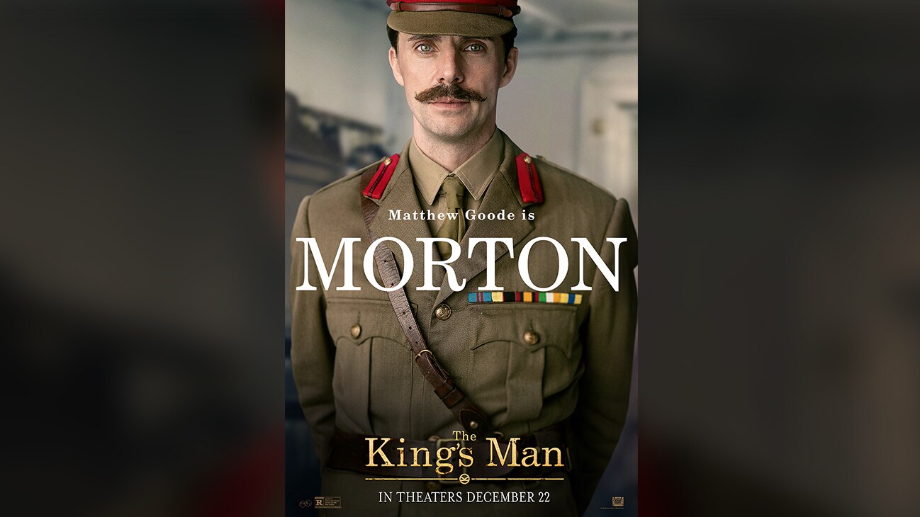 Image of actor Matthew Good as Morton from the 20th Century Studios movie The King's Man | In theaters December 22 | movie poster