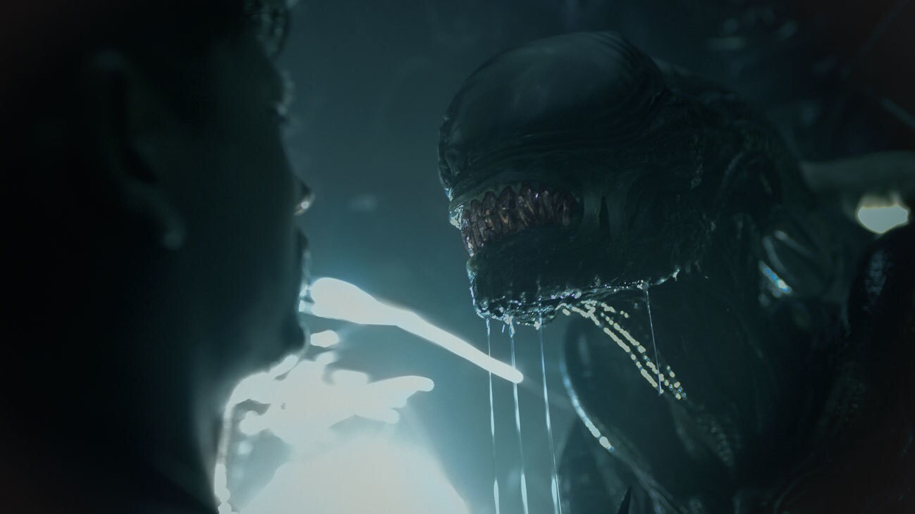 Xenomorph in 20th Century Studios' ALIEN: ROMULUS. Photo courtesy of 20th Century Studios. © 2024 20th Century Studios. All Rights Reserved.