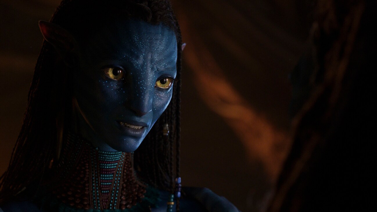 Image of a character from from the 20th Century Studios movie Avatar: The Way of Water.