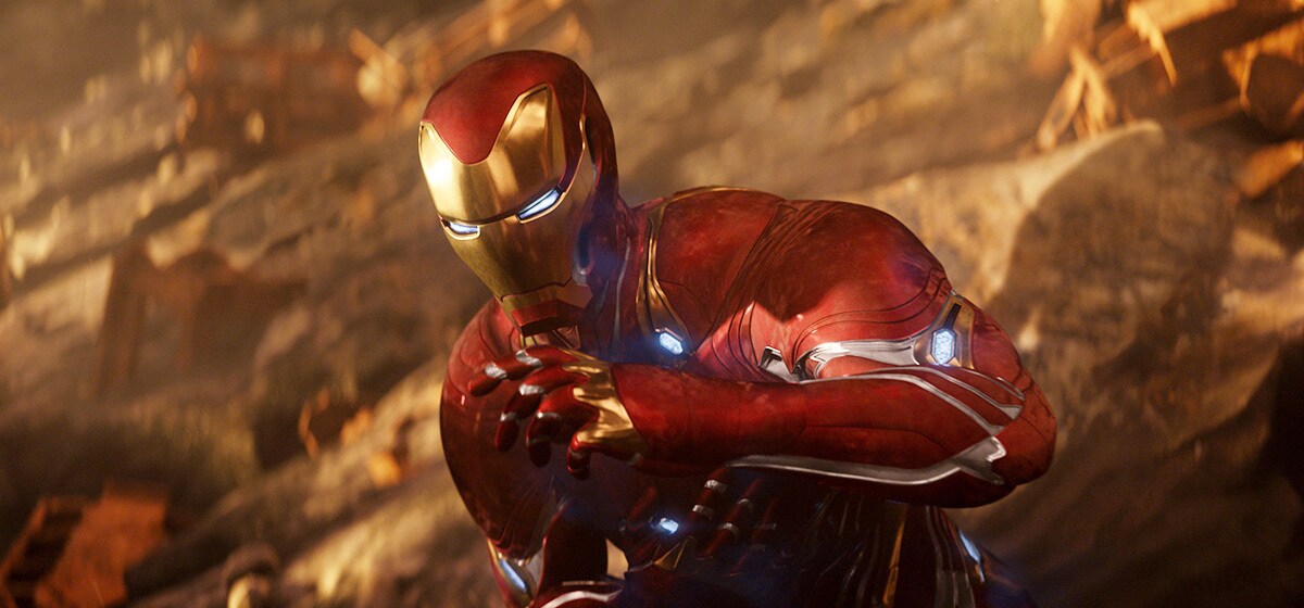 Robert Downey Jr. as Iron Man in Avenergs: Infinity War