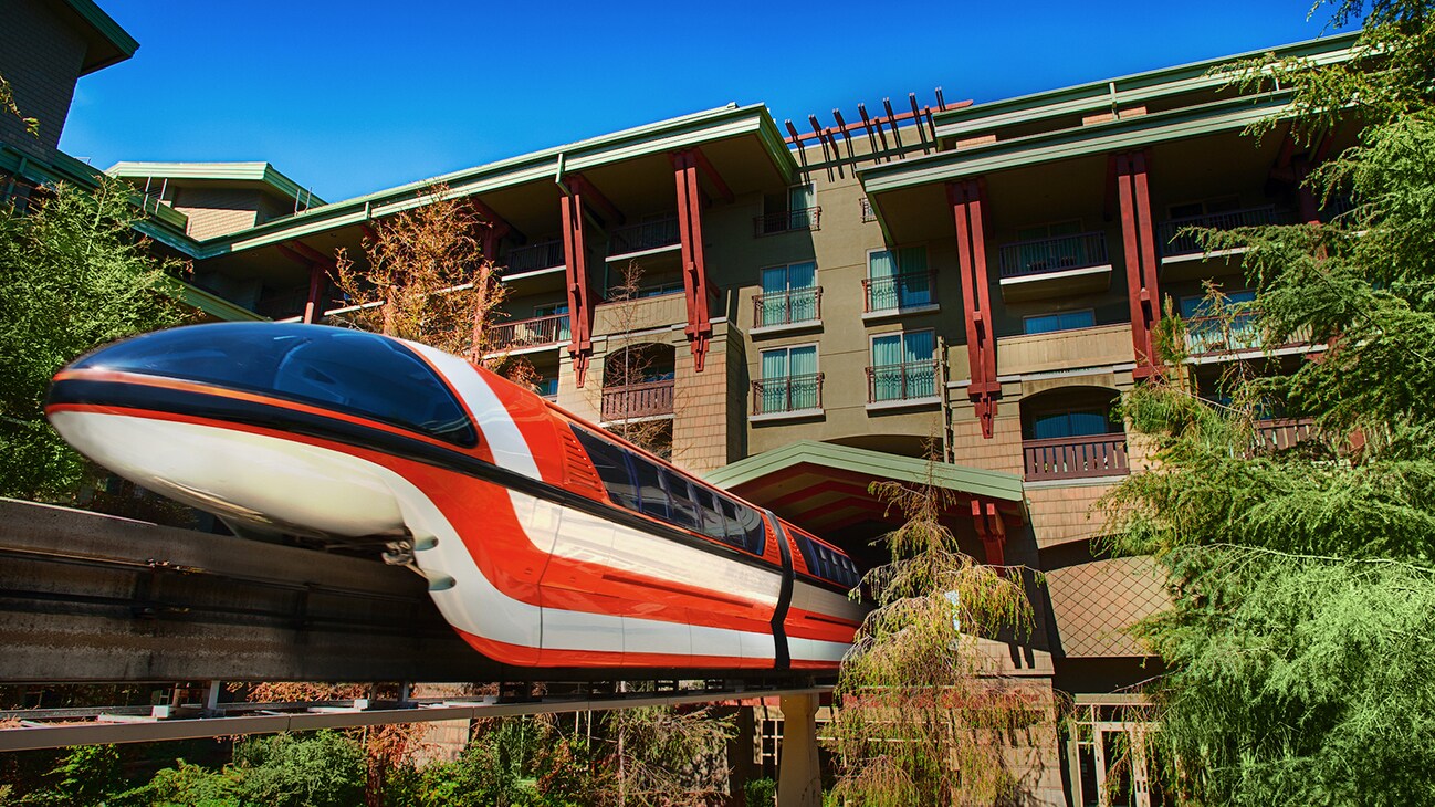 Image of a the Disney monorail.
