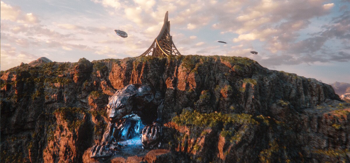 Wakanda landscape for the film "Black Panther"