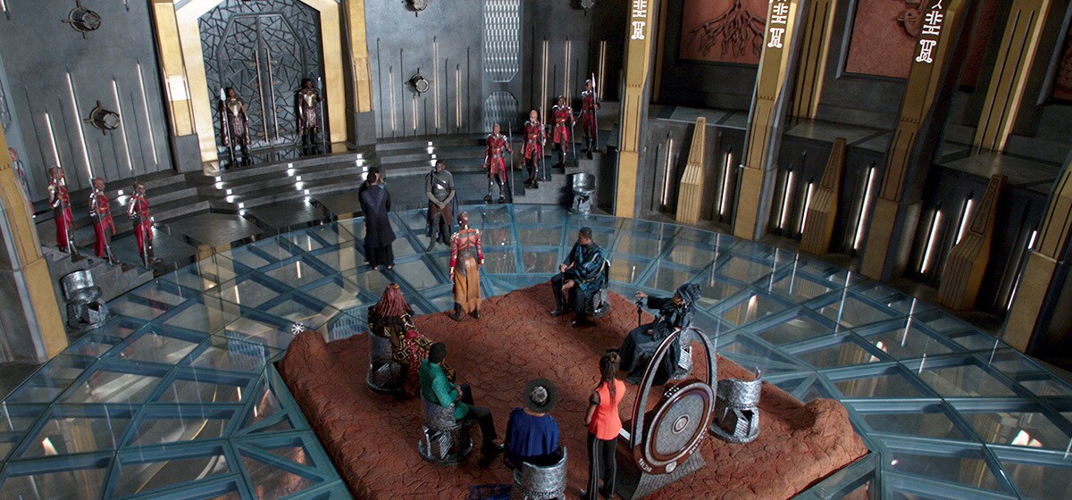 Wakanda Throne room from the film "Black Panther"