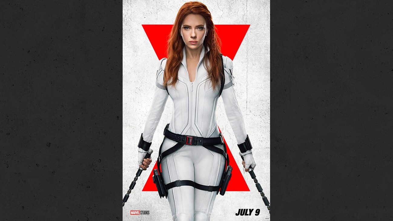 Scarlett Johansson as Natasha/Black Widow from the Marvel Studios movie Black Widow. | July 9