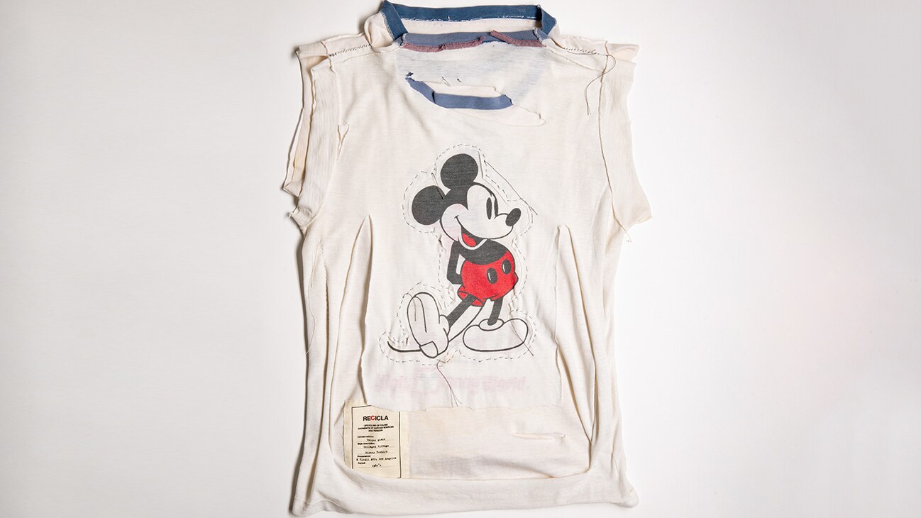 Maison Margiela Recicla one-of-a-kind piece with Mickey Mouse