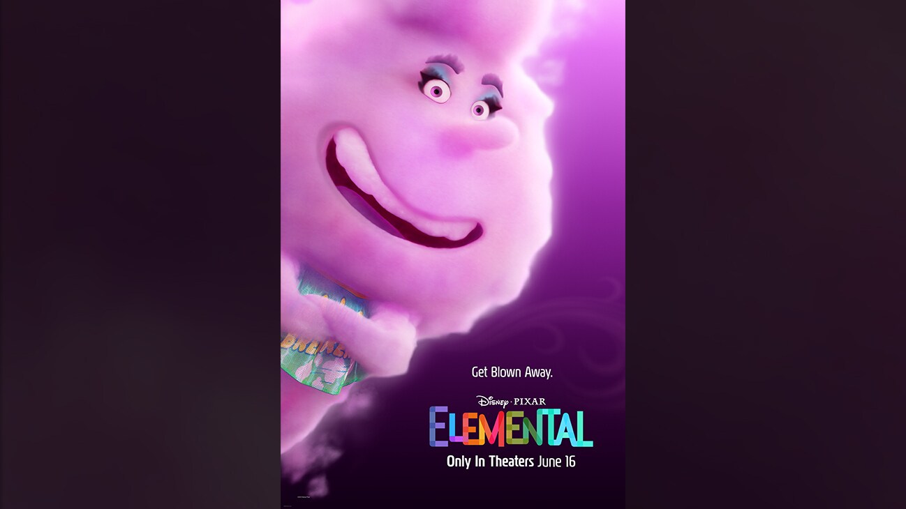 Gale | Get Blown Away. | Disney-Pixar | Elemental | Only In Theaters June 16 | character poster