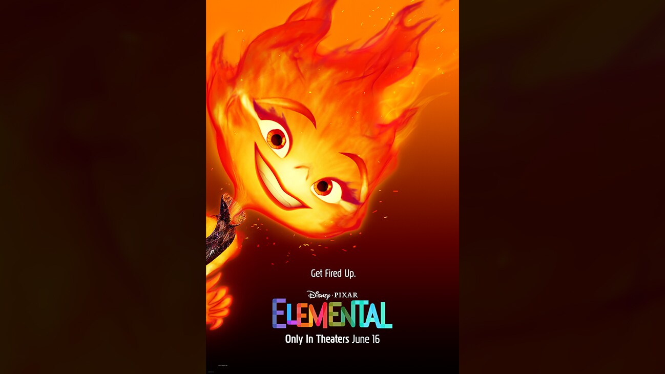 Ember | Get Fired Up. | Disney-Pixar | Elemental | Only In Theaters June 16 | character poster