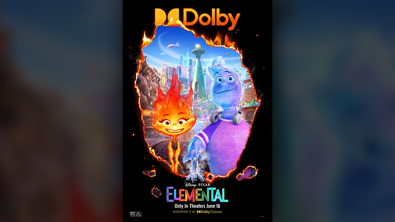 Disney•Pixar | Elemental | Only in theaters June 16 | Discover it at DolbyCinema | Rated PG | movie poster