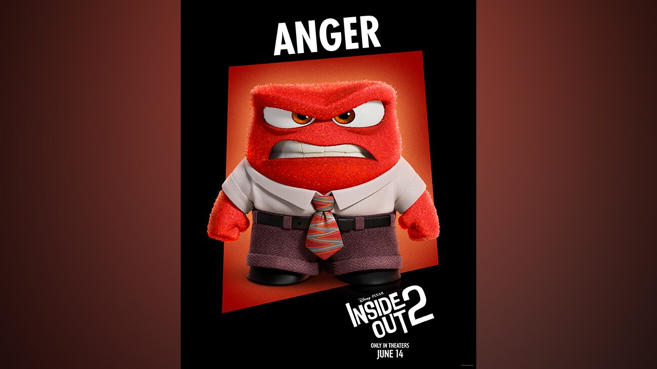 Anger | Disney•Pixar | Inside Out 2 | Only in theaters June 14 | movie poster