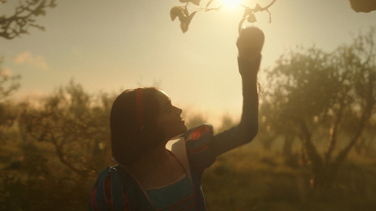 Rachel Zegler as Snow White in Disney’s live-action SNOW WHITE. Photo courtesy of Disney. © 2024 Disney Enterprises Inc. All Rights Reserved.