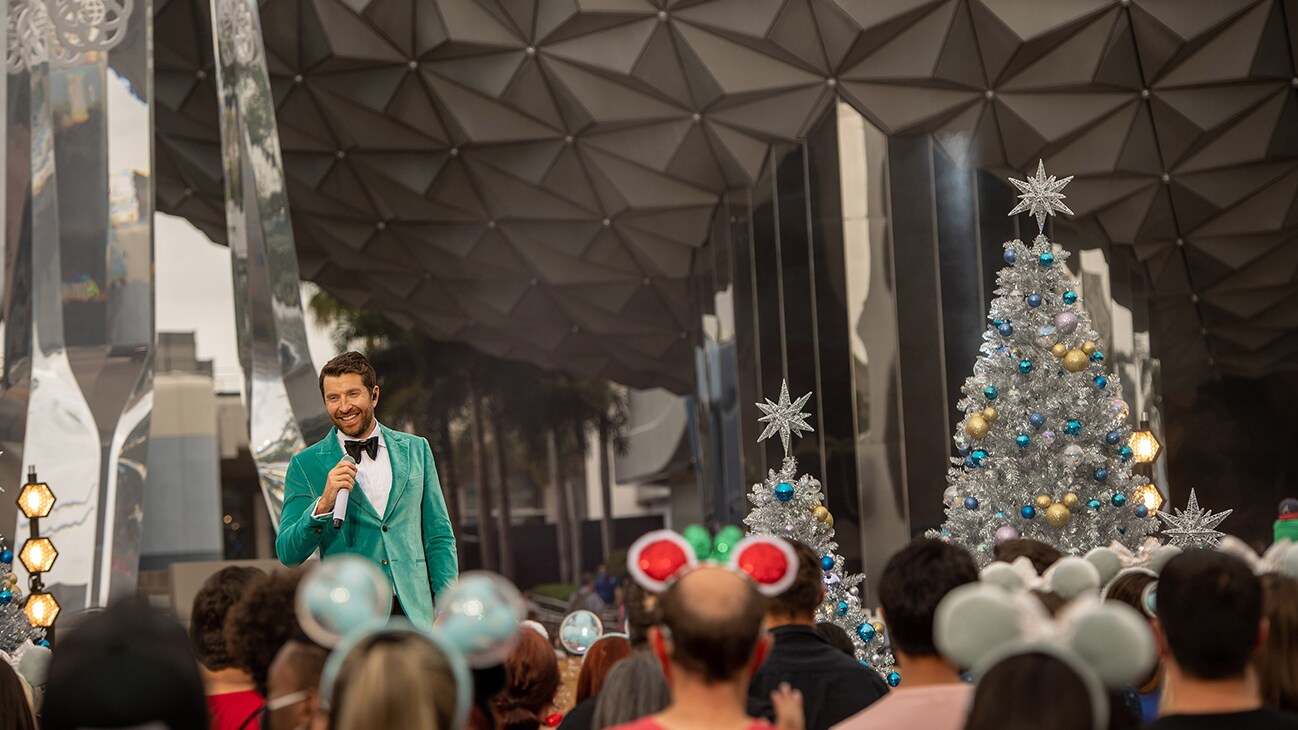 Brett Eldredge – “Rudolph the Red-Nosed Reindeer” – Epcot - Derek Hough and Julianne Hough return to host the “Disney Parks Magical Christmas Day Parade,” (Christmas Morning at 10e/9c/p on ABC. Stream next day on Hulu.) from Walt Disney World Resort, alongside Freeform’s Trevor Jackson (“grown-ish”) and Sherry Cola (“Good Trouble”) from the Disneyland Resort, for the return of the beloved tradition of the Christmas morning parade. (Disney/Kent Phillips)