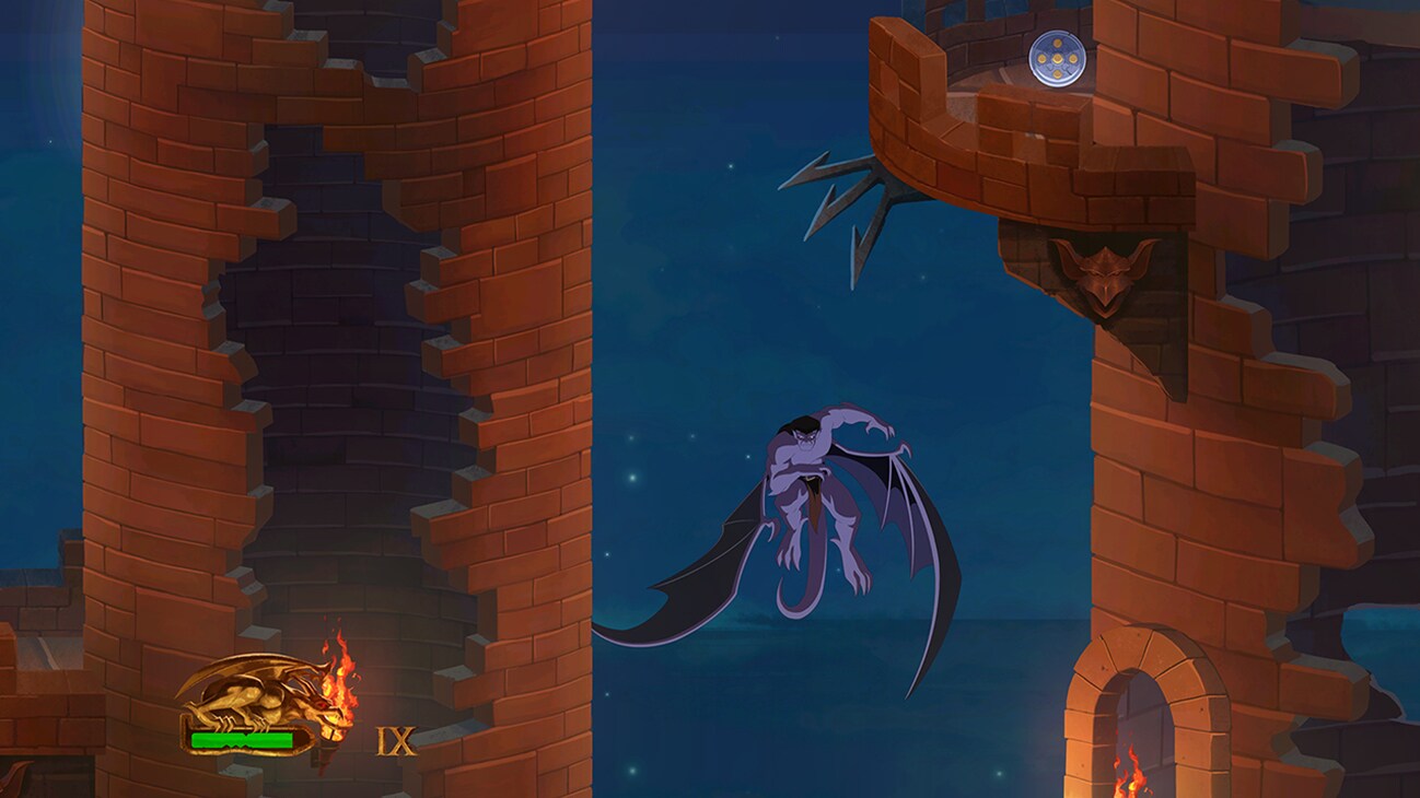 Screenshot from the Disney game, "Disney Gargoyles Remastered."