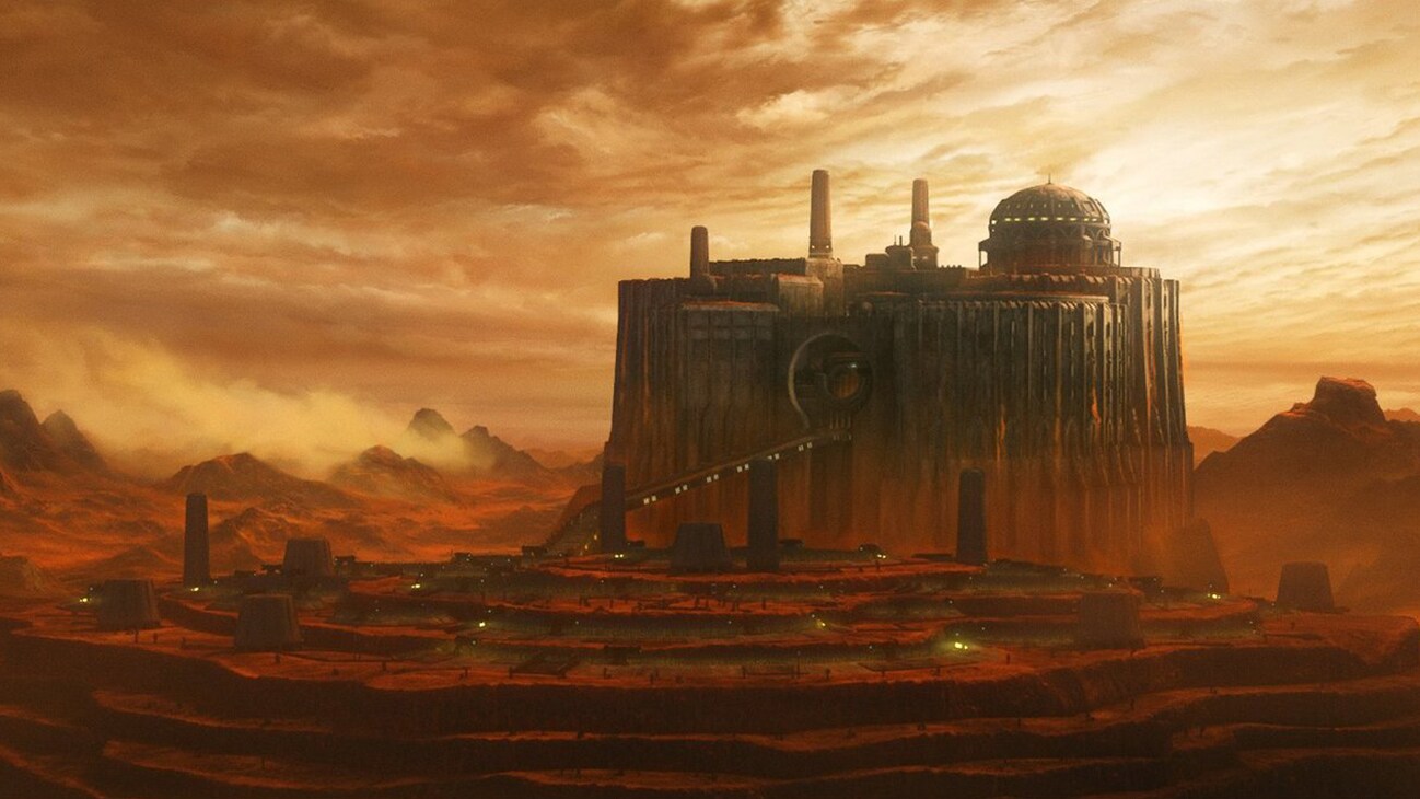 A large building on the planet Desix in the Disney+ Original series, Star Wars: The Bad Batch.