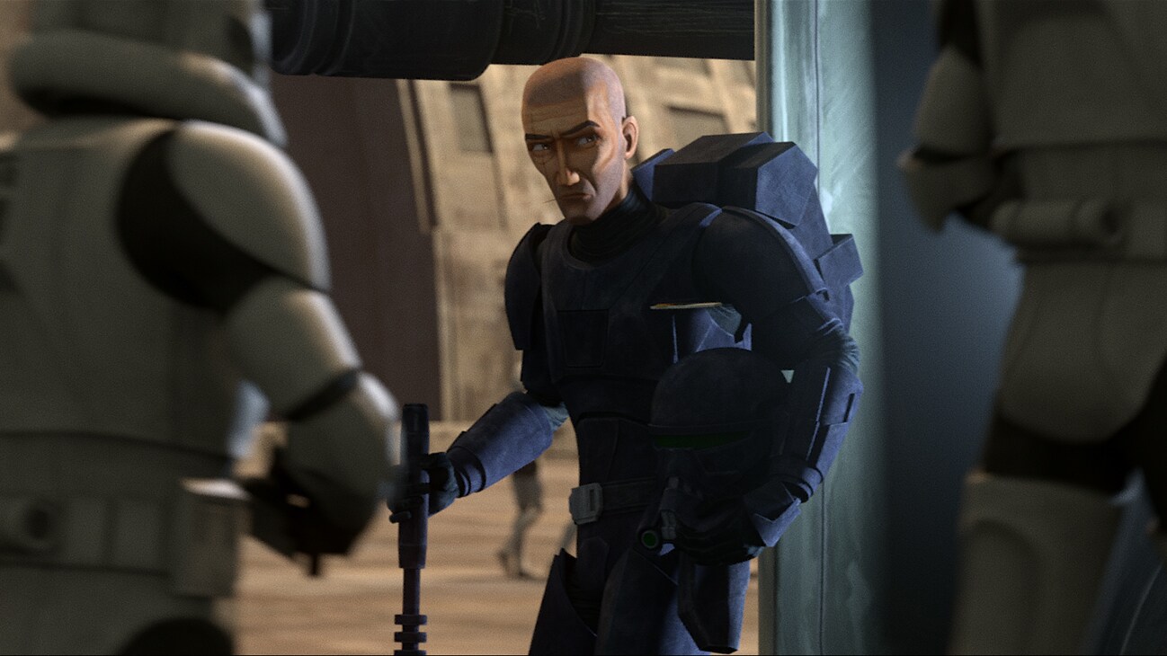 Clone trooper Crosshair in the Disney+ Original series, Star Wars: The Bad Batch.